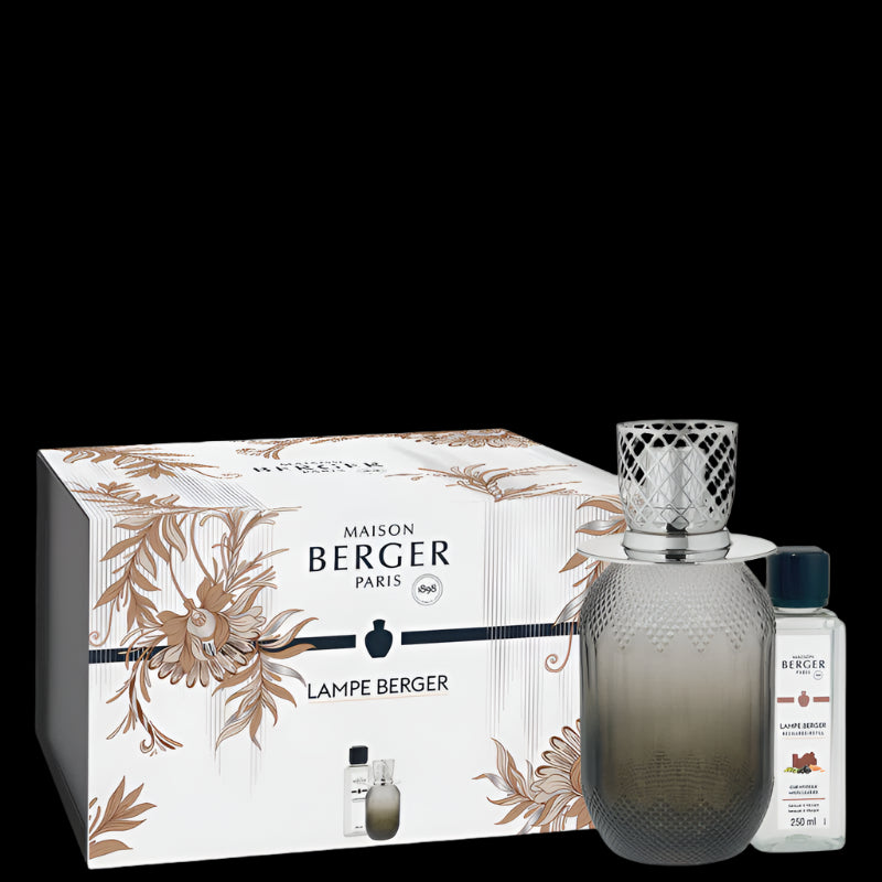 Maison Berger Paris Grey Evanescence Reed Diffuser Gift Pack with Mystic Leather Refill 200ml Maison Berger Paris