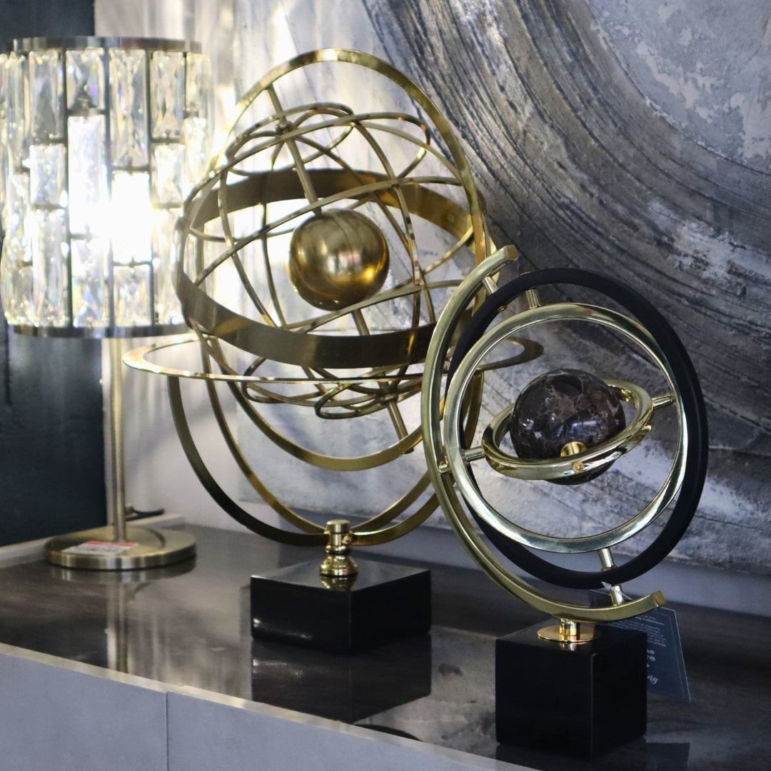 MARBLE ARMILLARY SPHERE  SMALL 32cm Ivan