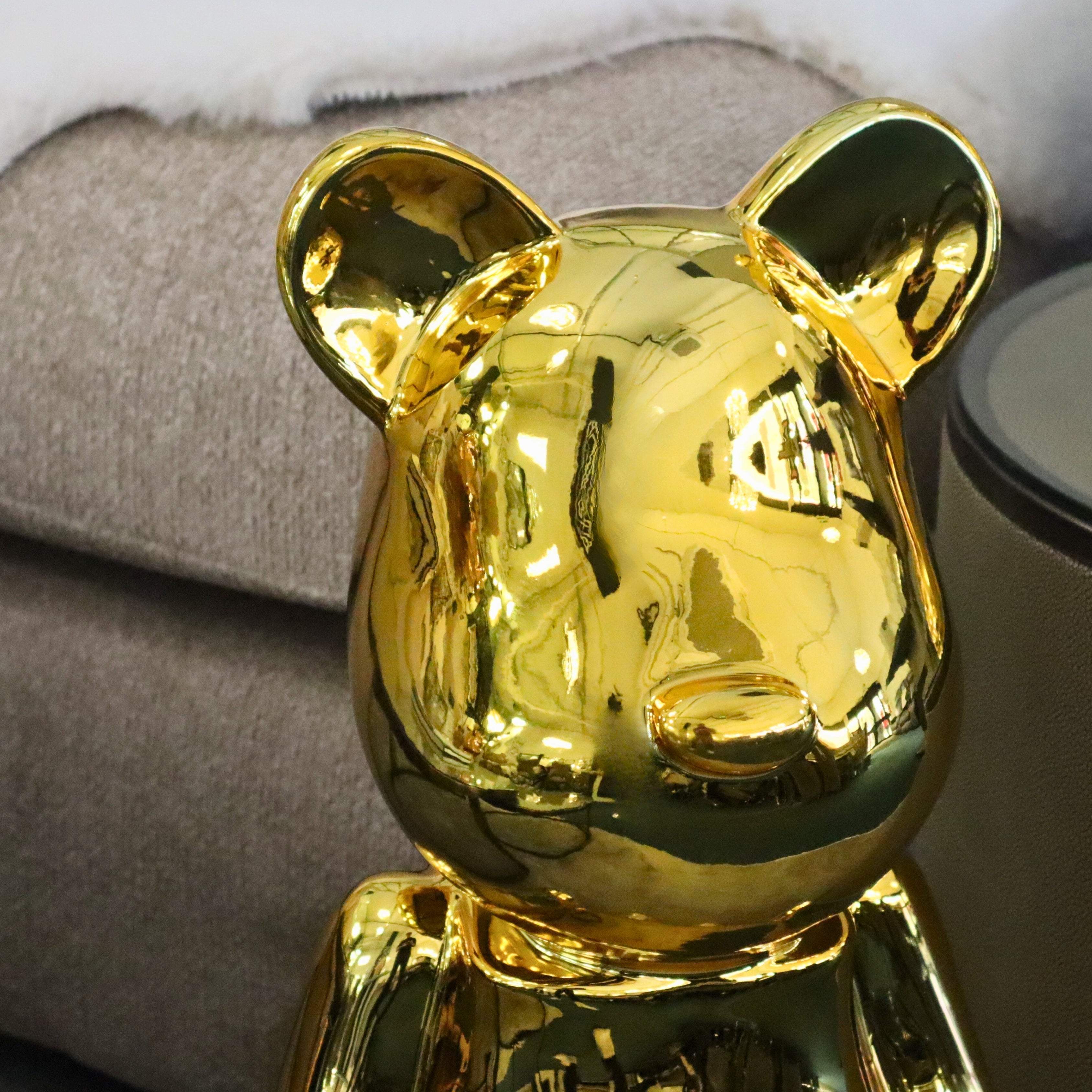 Large Gold Standing Bear 68cm Ivan