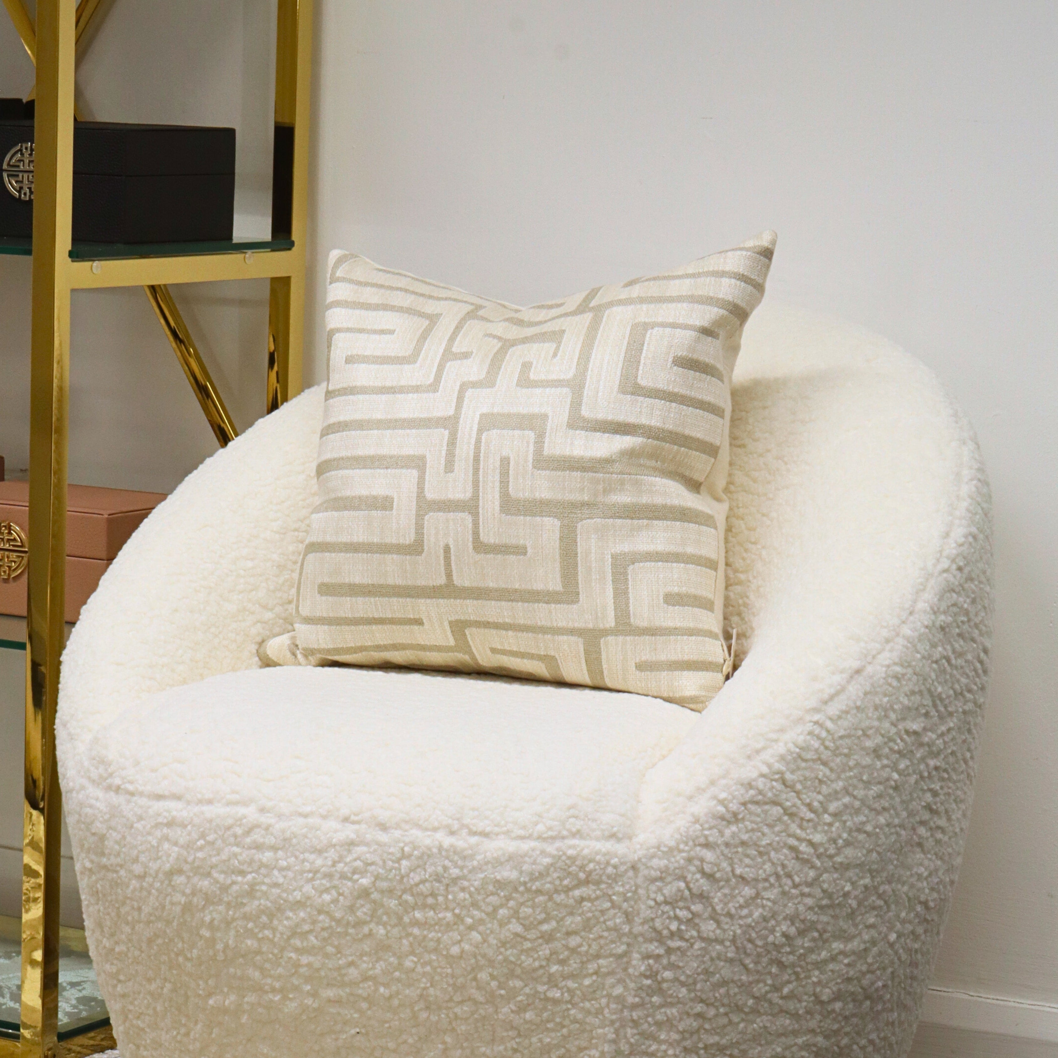 Lauder Cushion Ecru riva home