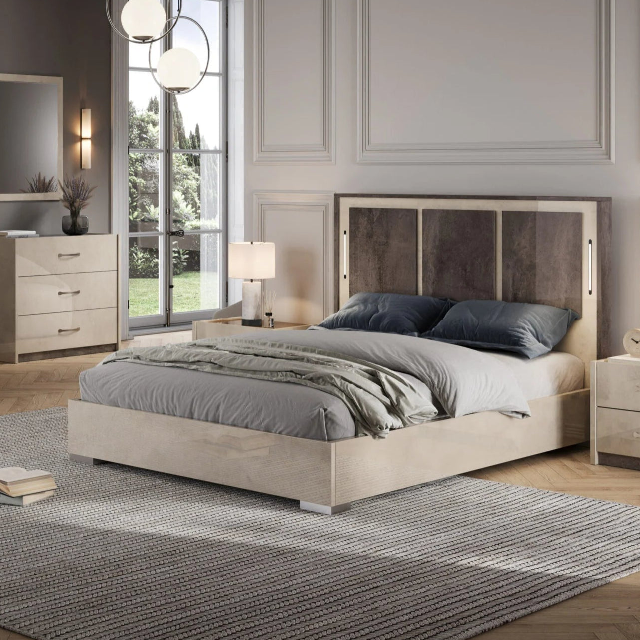 Claudia  Bedside Table 2 drawers CLA004 san martino