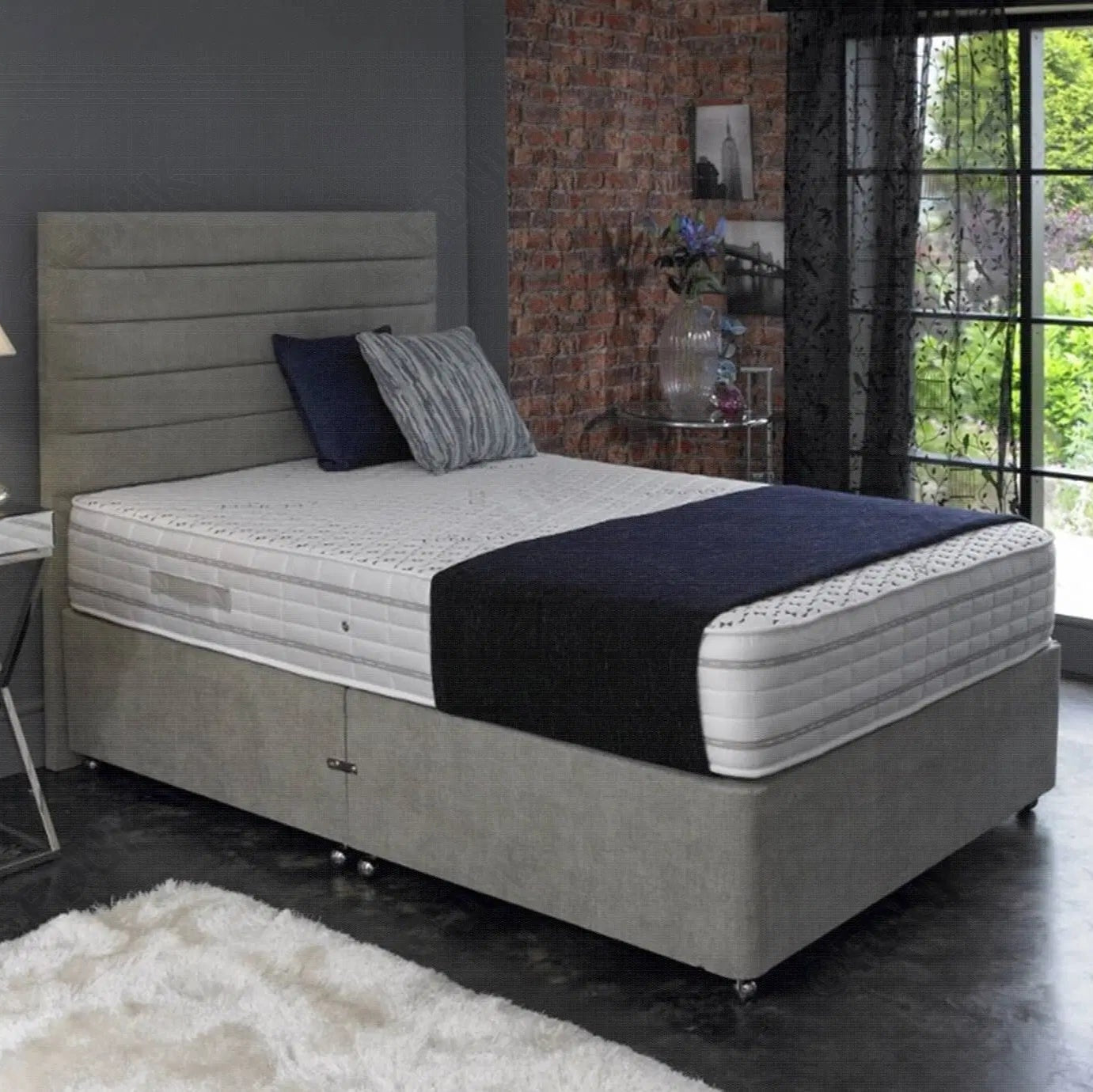 Tencel Memory Divan Bed Set Home Store Living