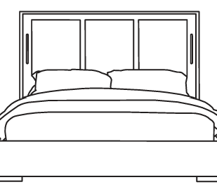 Claudia Bed with Folding Ottoman Storage Base san martino