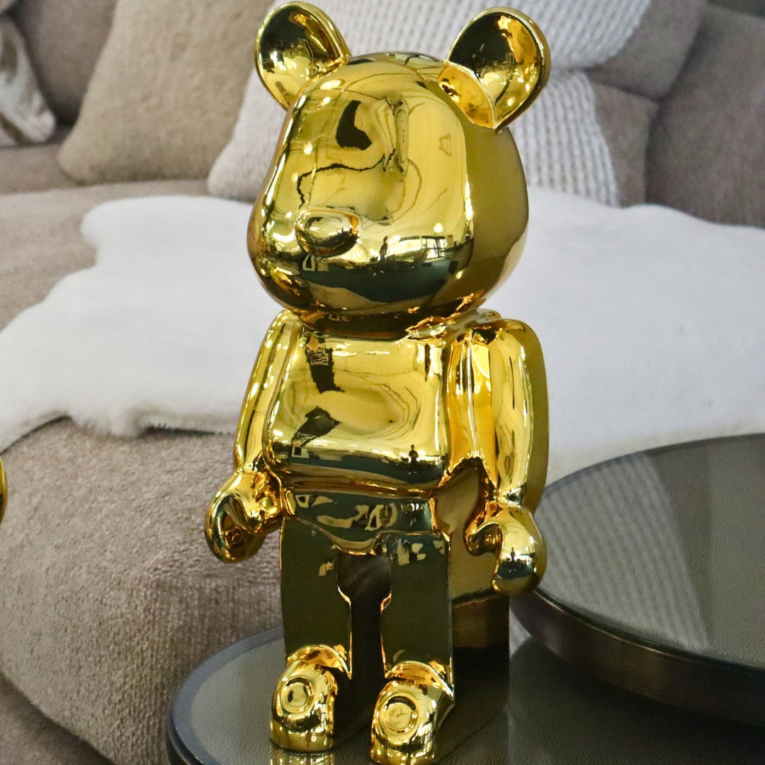 Small Gold Standing Bear 40cm Ivan