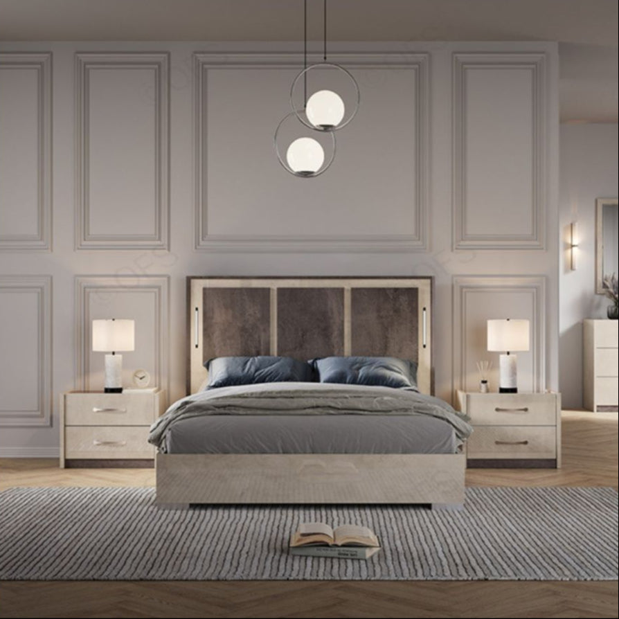 Claudia Bed with Folding Ottoman Storage Base san martino