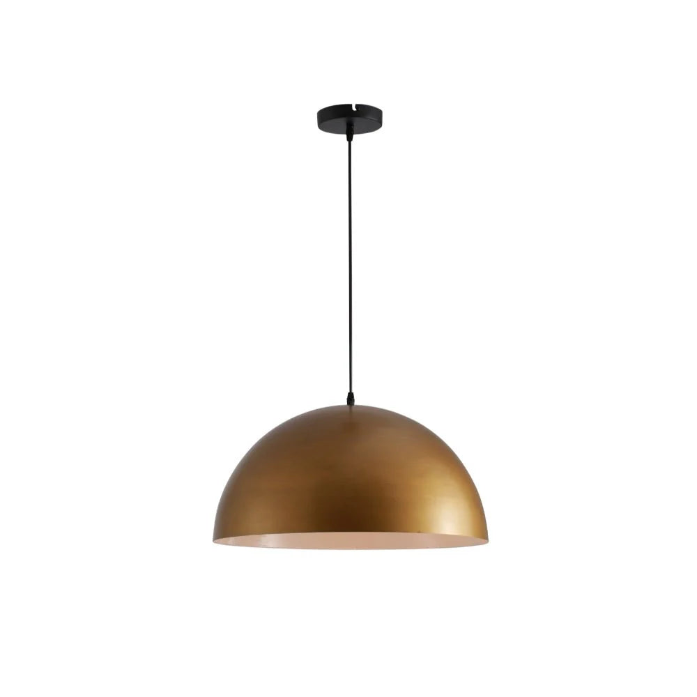 Dome Brass Finish Metal Pendant Ceiling Light Home Store Living