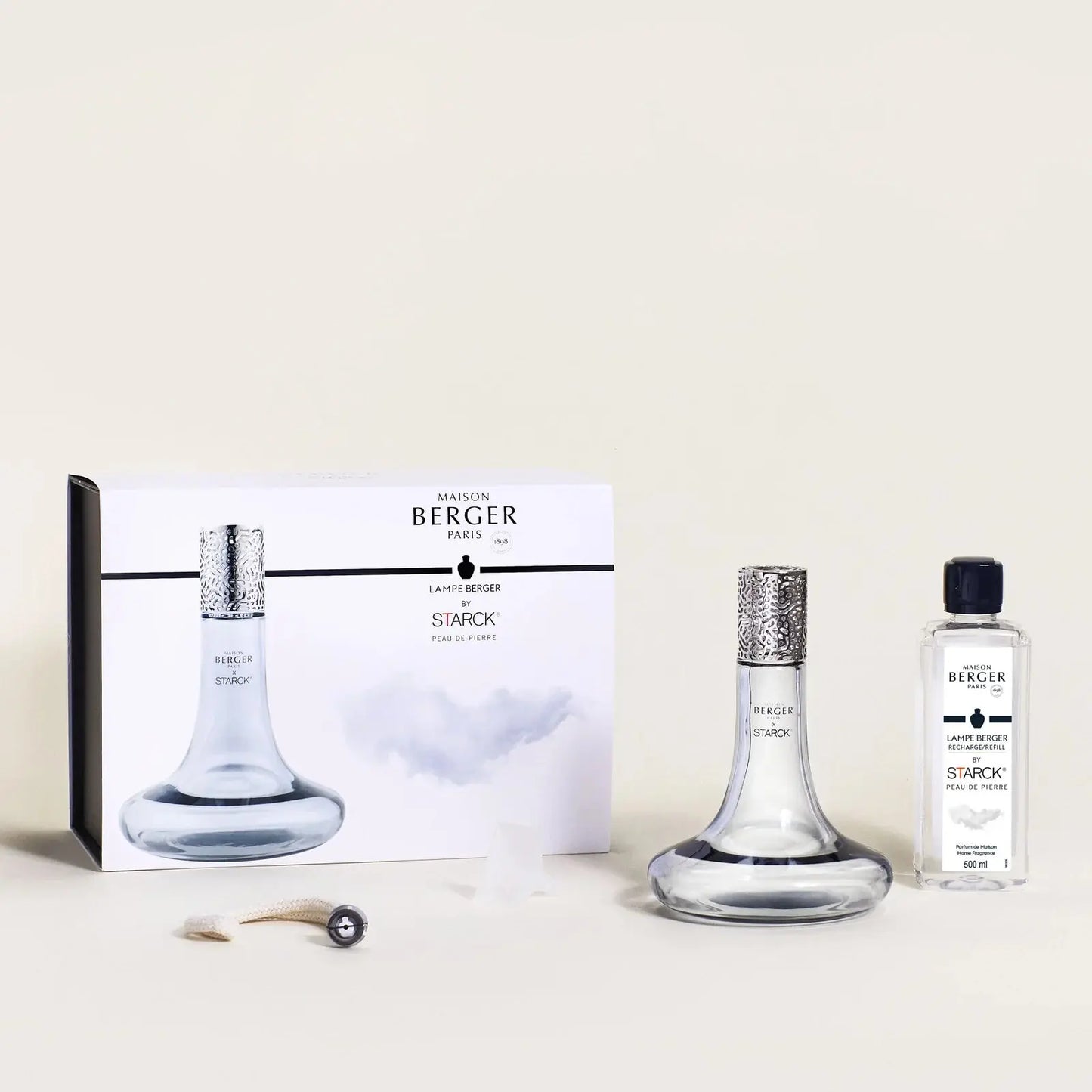 Maison Berger Lampe by Stark Grey Peau De Pierre Gift Pack Maison Berger Paris