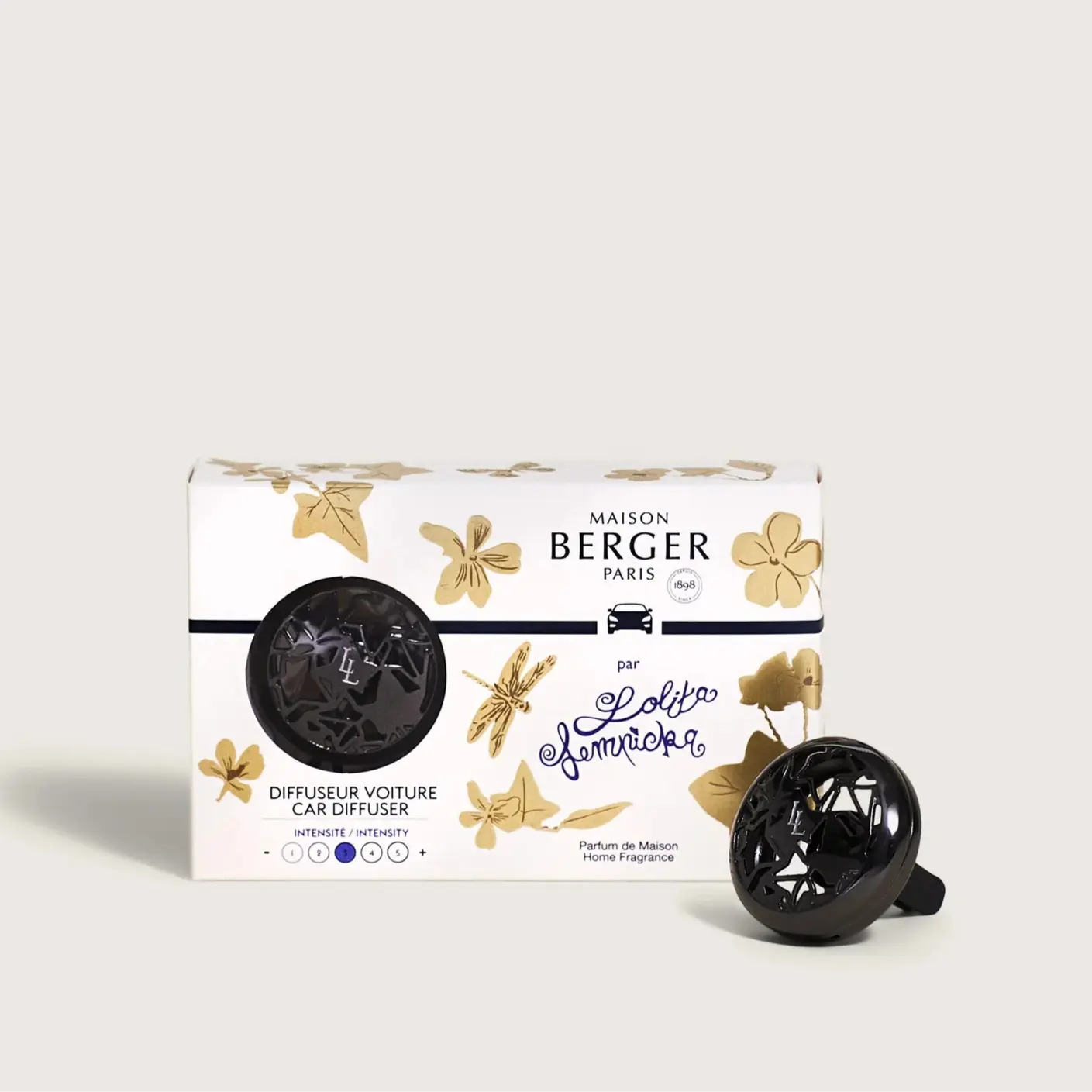 Maison Berger Lolita Lempicka Gun Metal Car Diffuser Maison Berger Paris