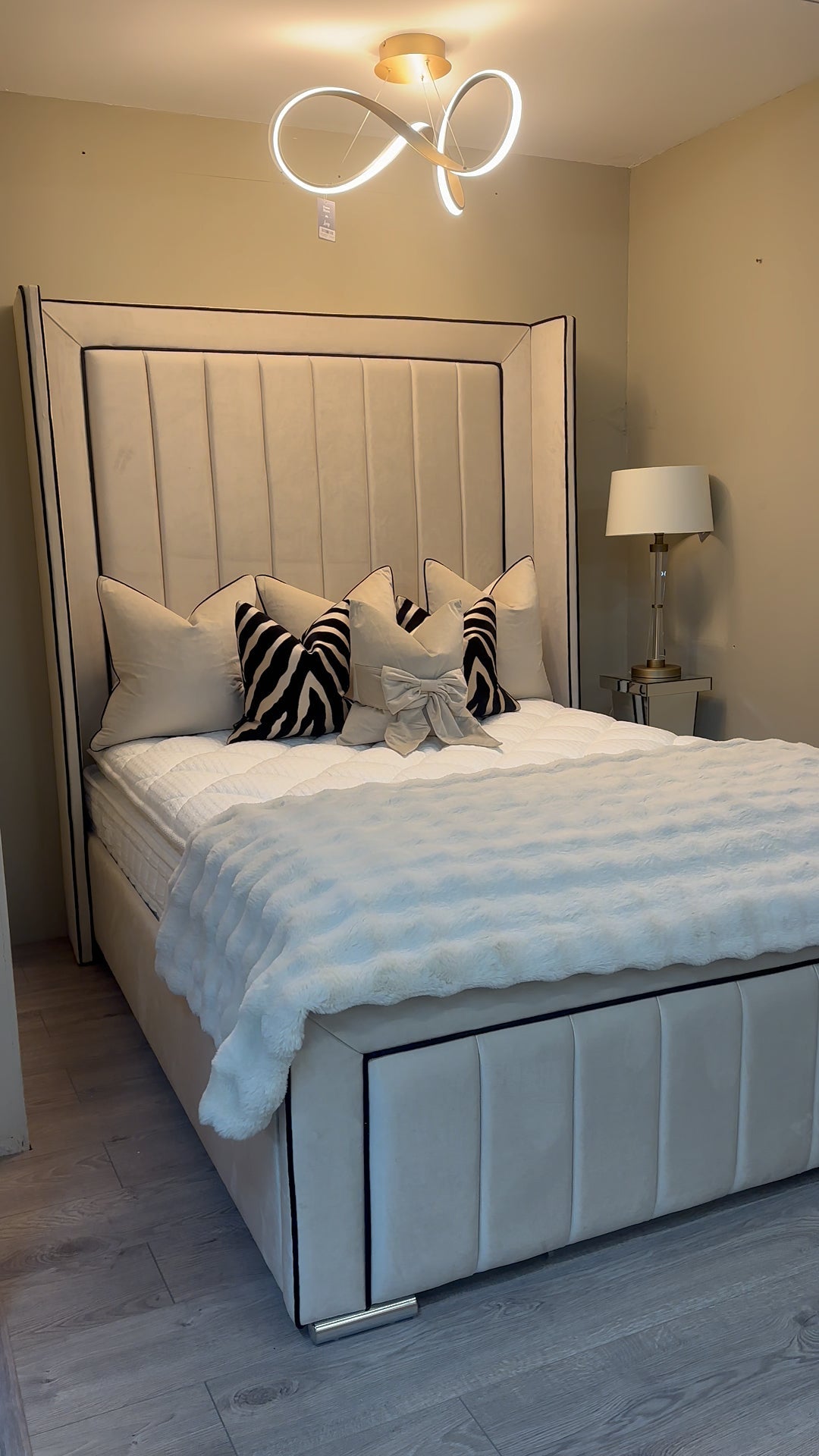 Florence Wings Bed & 2m Split Headboard Home Store Living