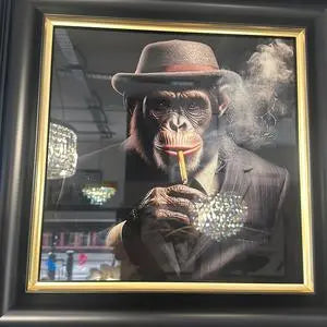 Chimp Framed Artwork Home Store Living