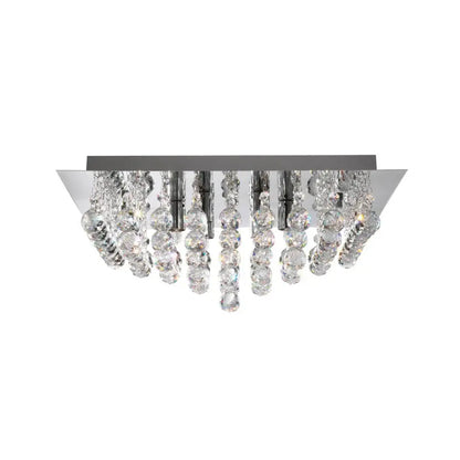 Hannah Crystal Flush Ceiling Light Range Home Store Living