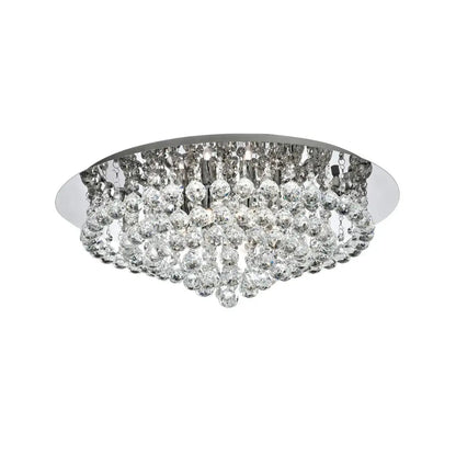 Hannah Crystal Flush Ceiling Light Range Home Store Living