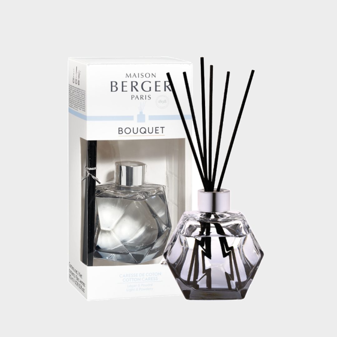 Maison Berger Paris - Liquorice Geometry Cotton Caress Scented Bouquet Reed Diffuser