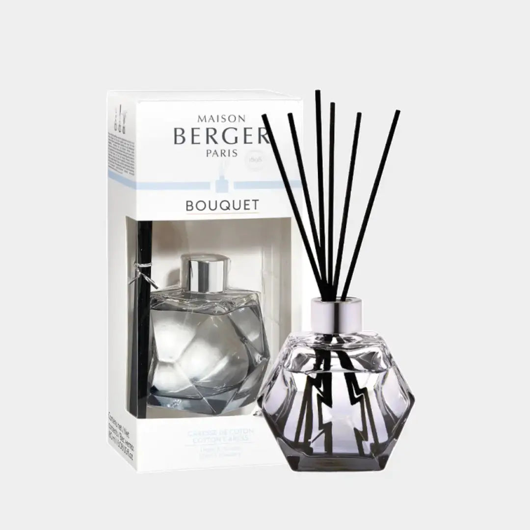 Maison Berger Paris - Liquorice Geometry Cotton Caress Scented Bouquet Reed Diffuser Home Store Living