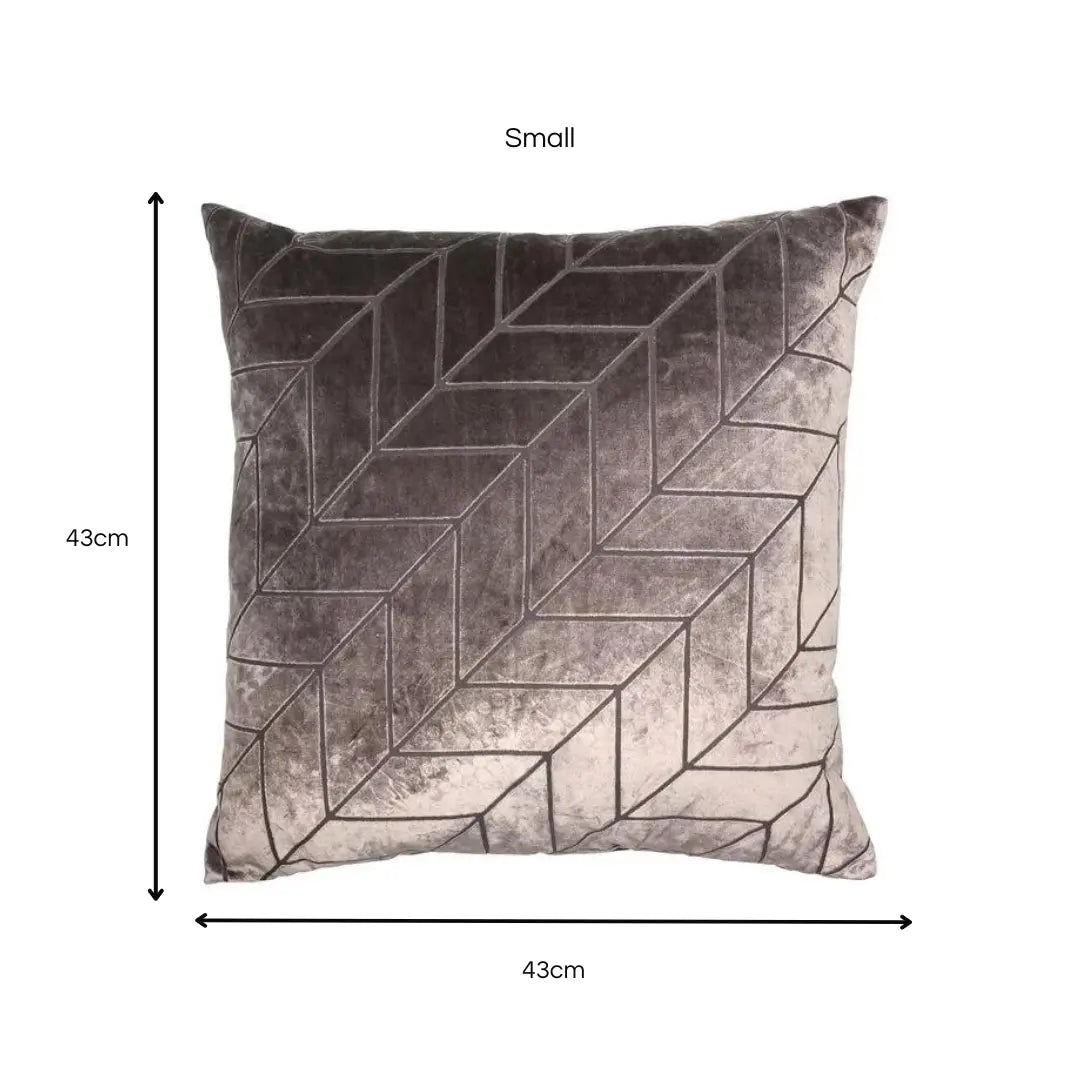 Hoxley Truffle Velvet Cushion Home Store Living