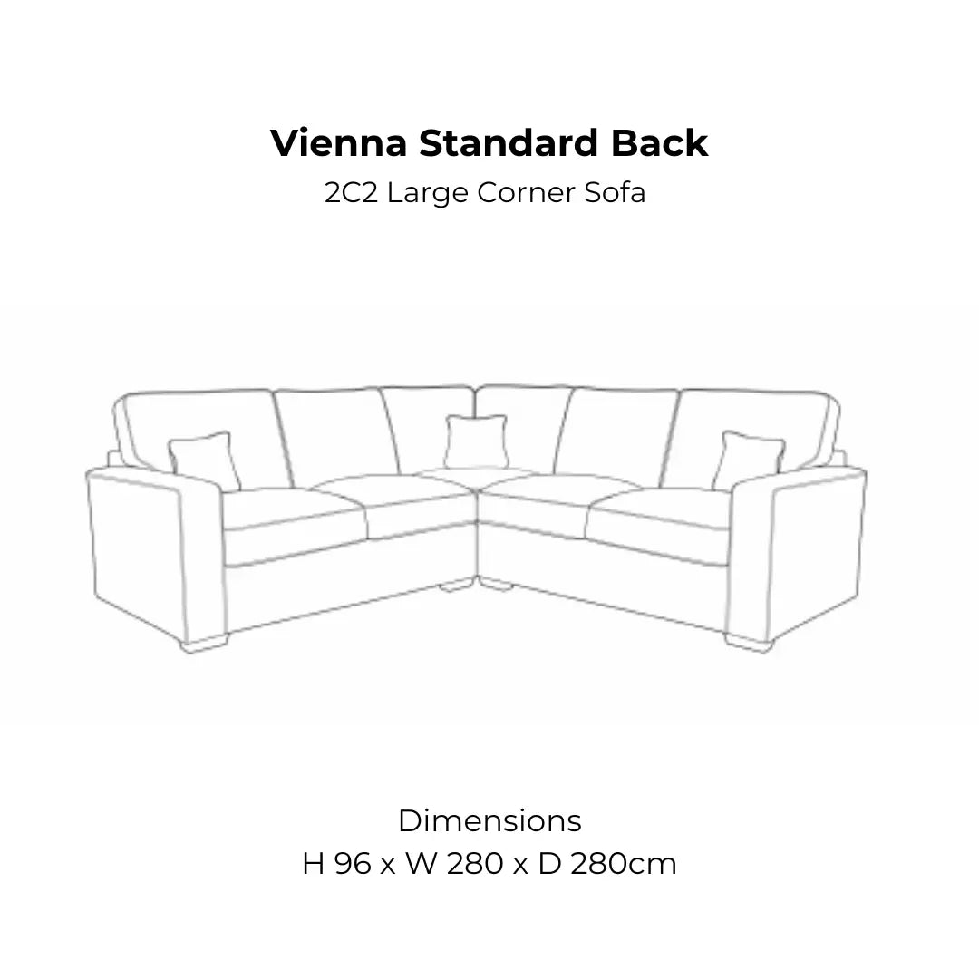 Vienna Standard Back Sofa Range Home Store Living