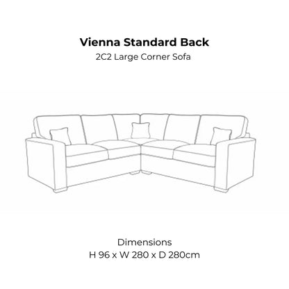 Vienna Standard Back Sofa Range Home Store Living