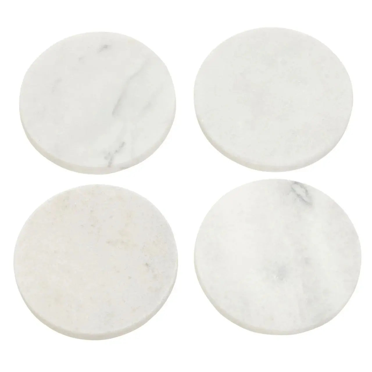 Round Off-White Marble Coasters (Set of 4) premier housewares