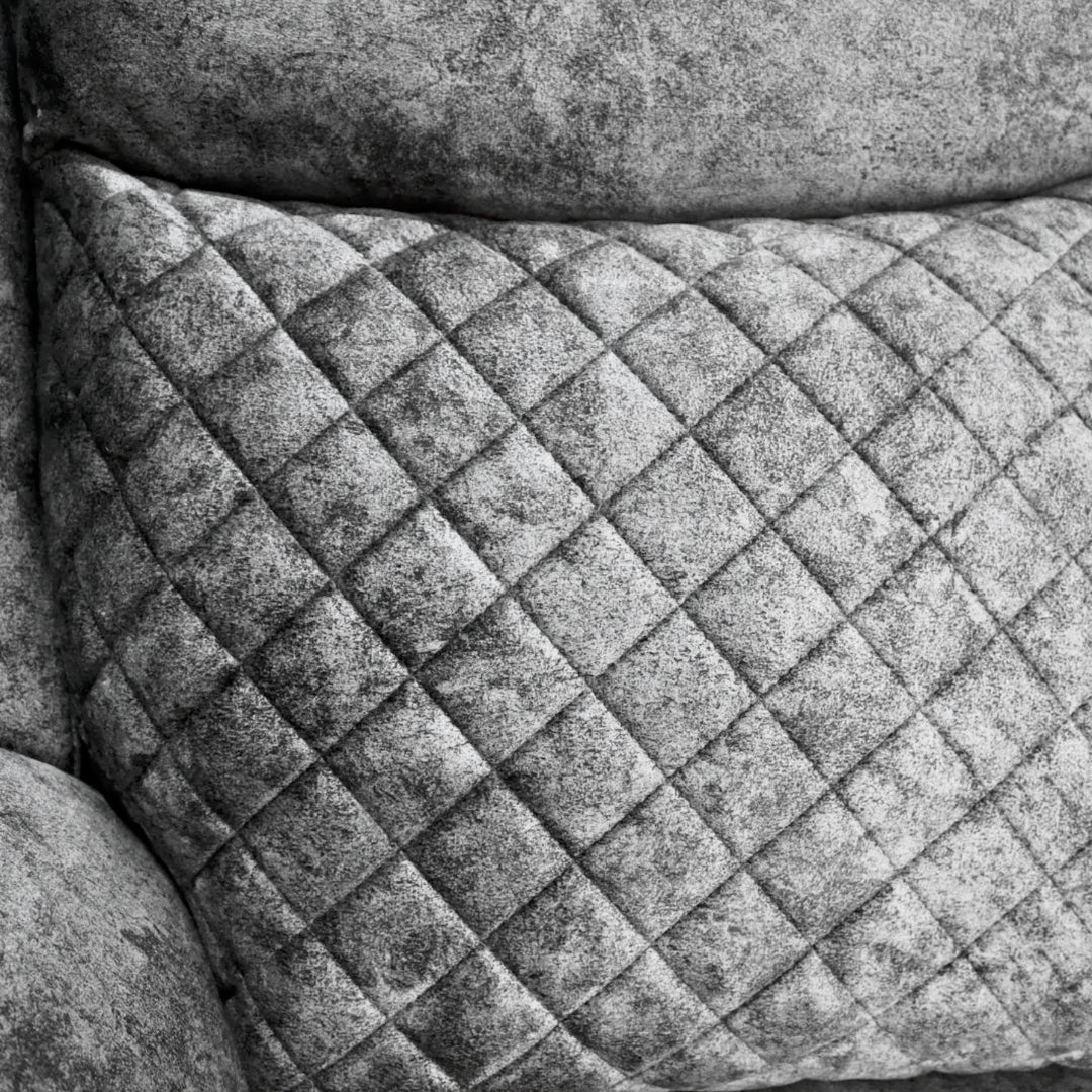 Chelsea 3 Seater Plush Velvet-Style Fabric Manual Recliner Sofa rs furniture