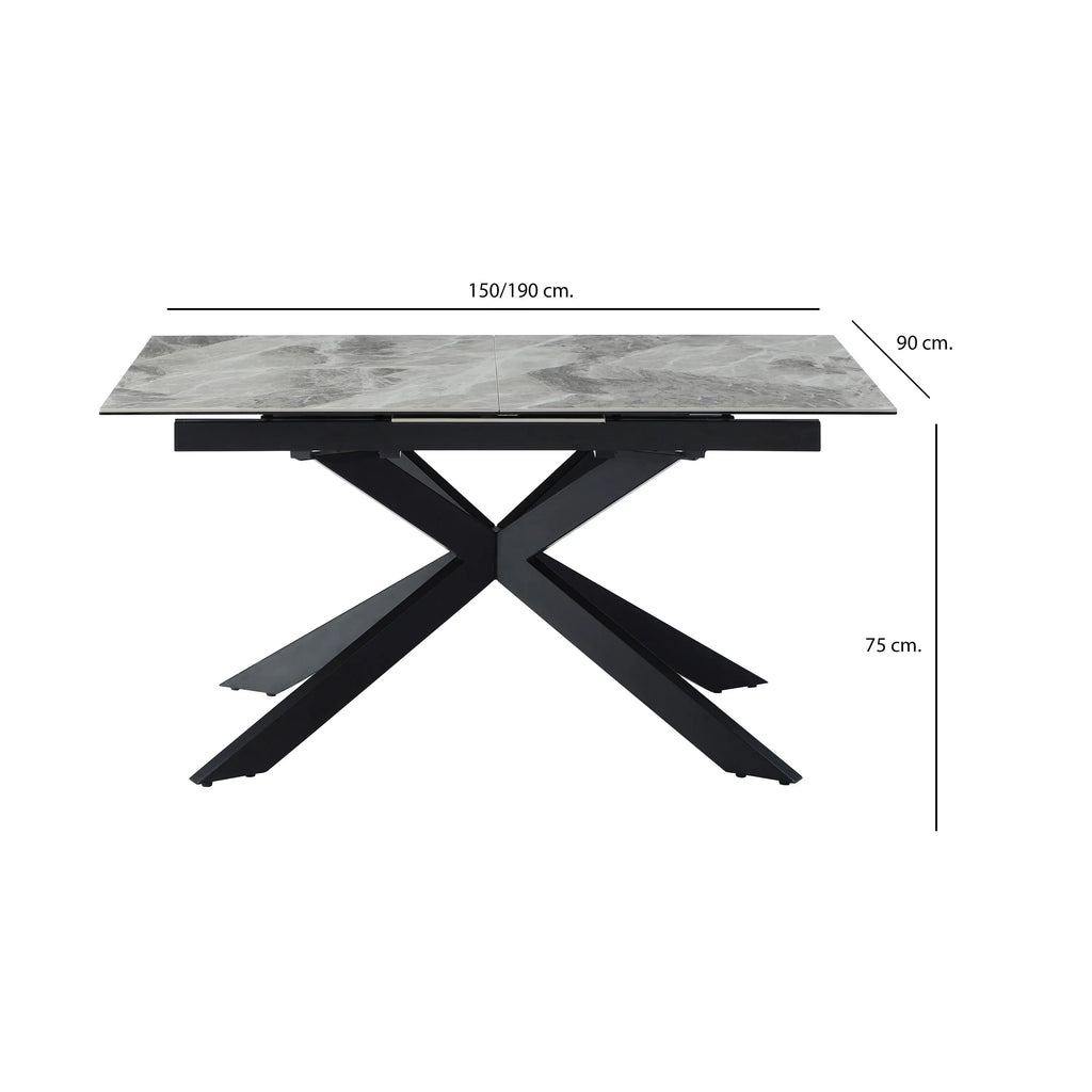 Apollo Grey Extendable Dining Table Home Store Living