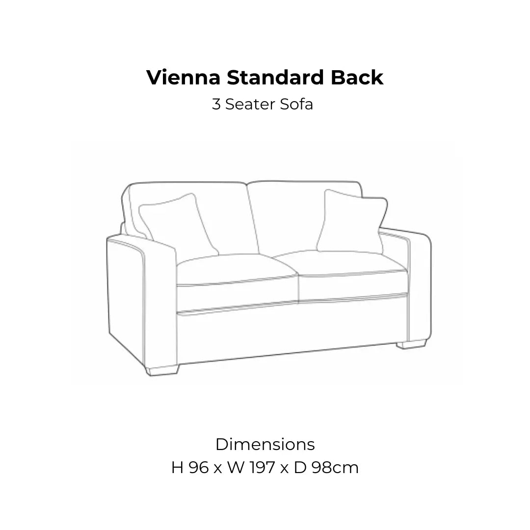 Vienna Standard Back Sofa Range Home Store Living