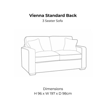 Vienna Standard Back Sofa Range Home Store Living