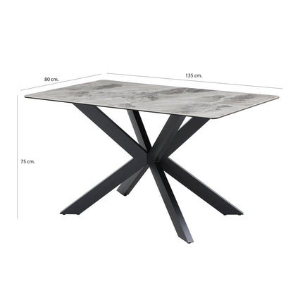 Apollo Grey Dining Table 1.35m Home Store Living