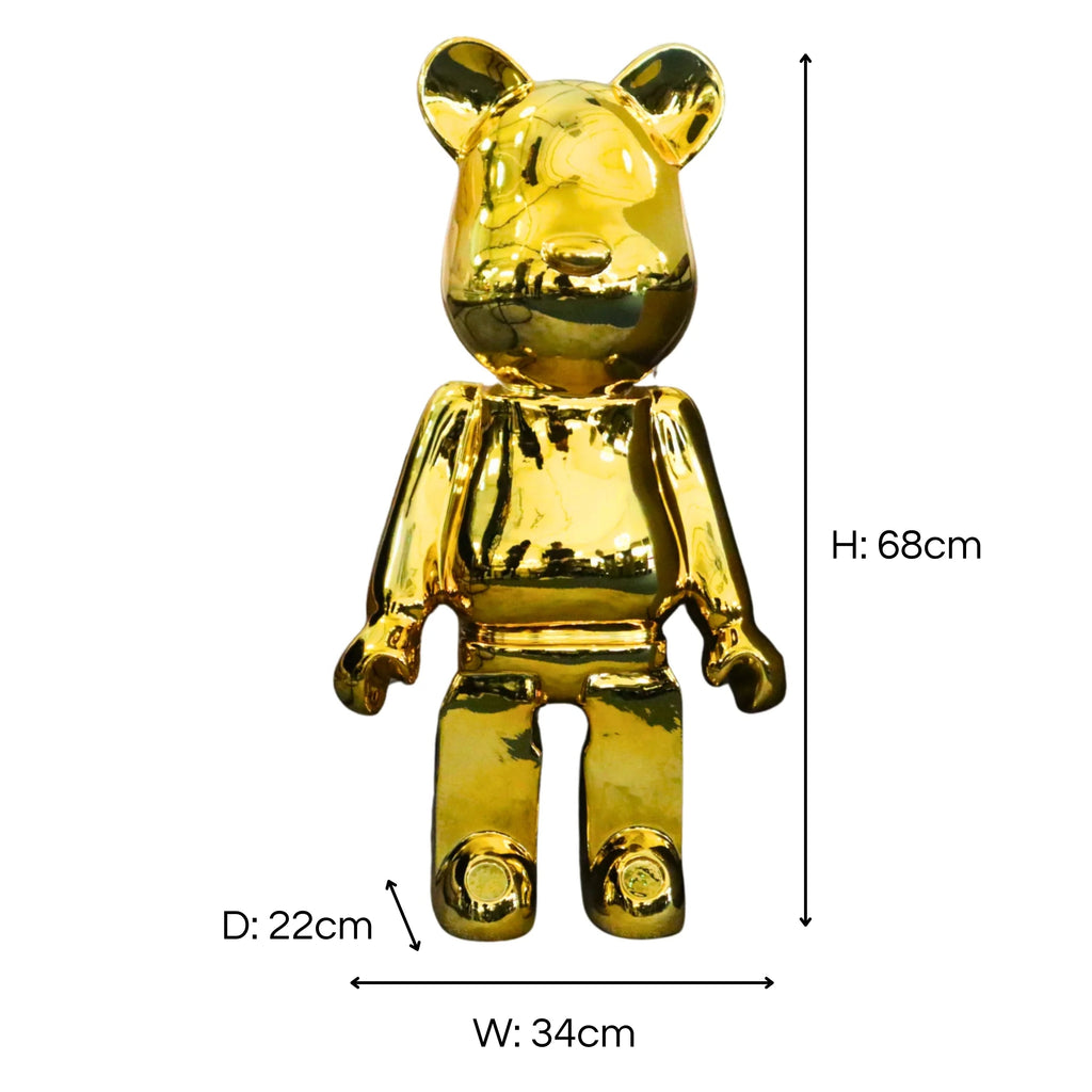 Richmonds Large Gold Standing Bear 68cm Ivan