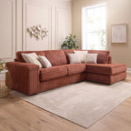 Layton Cord Sofa Range w/ Accents Lebus