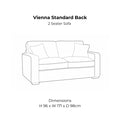 Vienna Standard Back Sofa Range Home Store Living