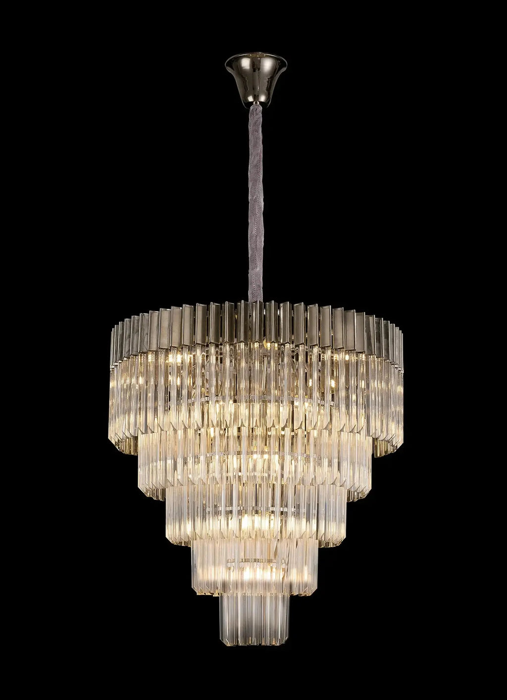 Kiera 19 Light Round Sculpted Glass Pendant Home Store Living