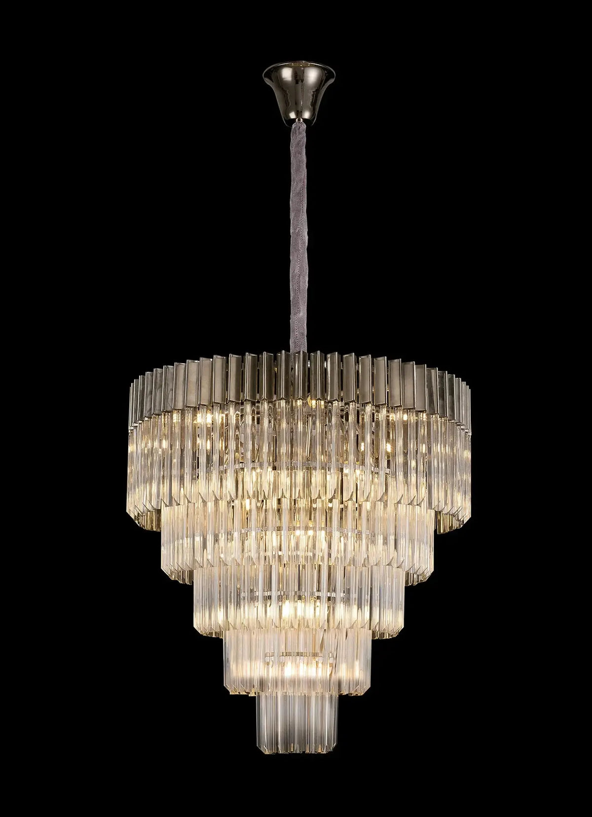 Kiera 19 Light Round Sculpted Glass Pendant Home Store Living