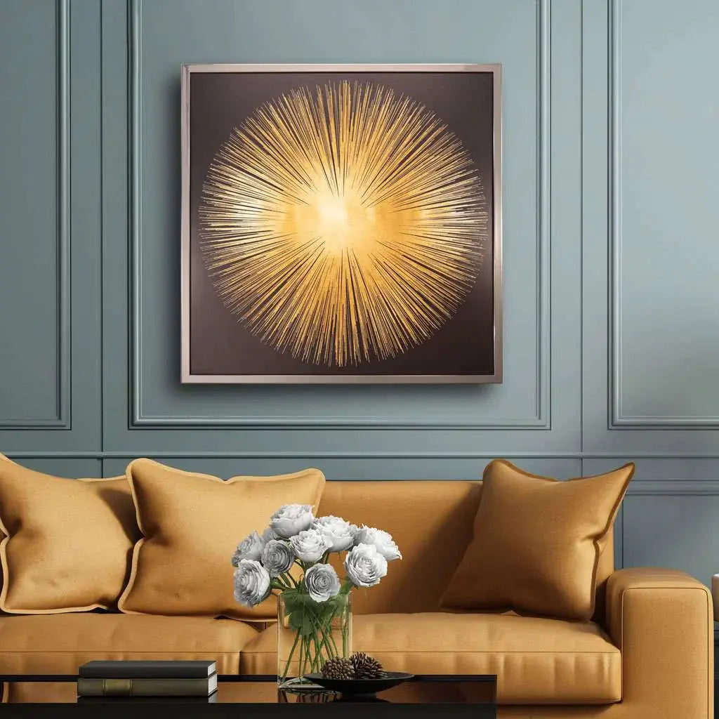 Sun Burst Wall Art Home Store Living