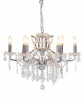 6 Branch Chrome Shallow Chandelier Mcgowan and rutherford