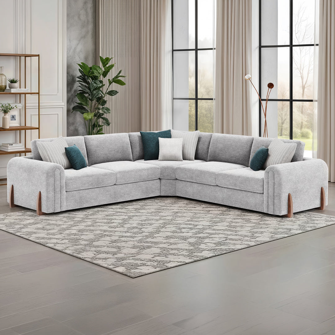 Charlie Wide Arm Sofa Range w/ Accents Lebus