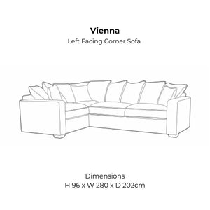 Left Facing Corner Sofa 2C1