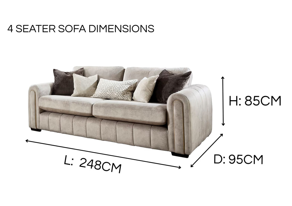 Glamour Premium High Back Sofa Range home store living