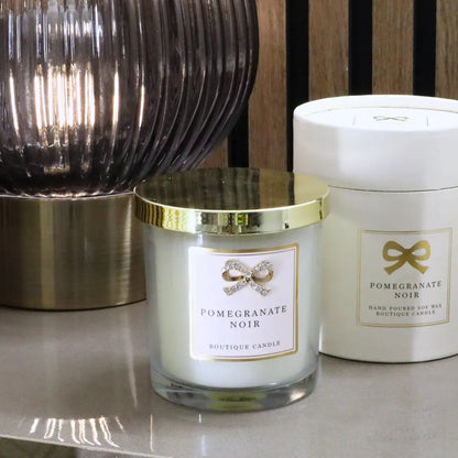 Pomegranate Noir Hand-Poured Soy Wax Boutique Candle Home Store Living