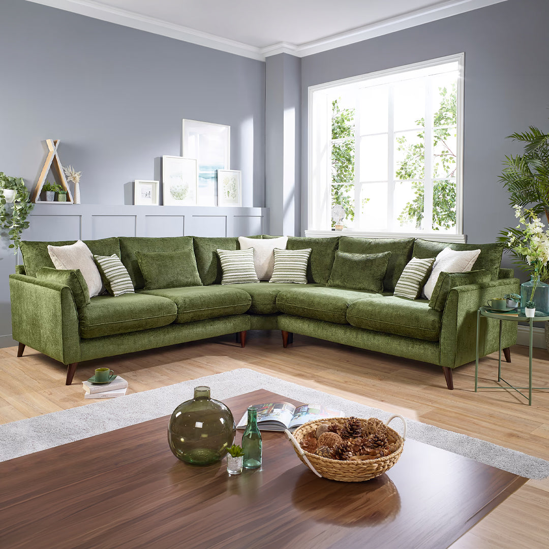 Petra High Back Sofa Range w/ Accents Lebus