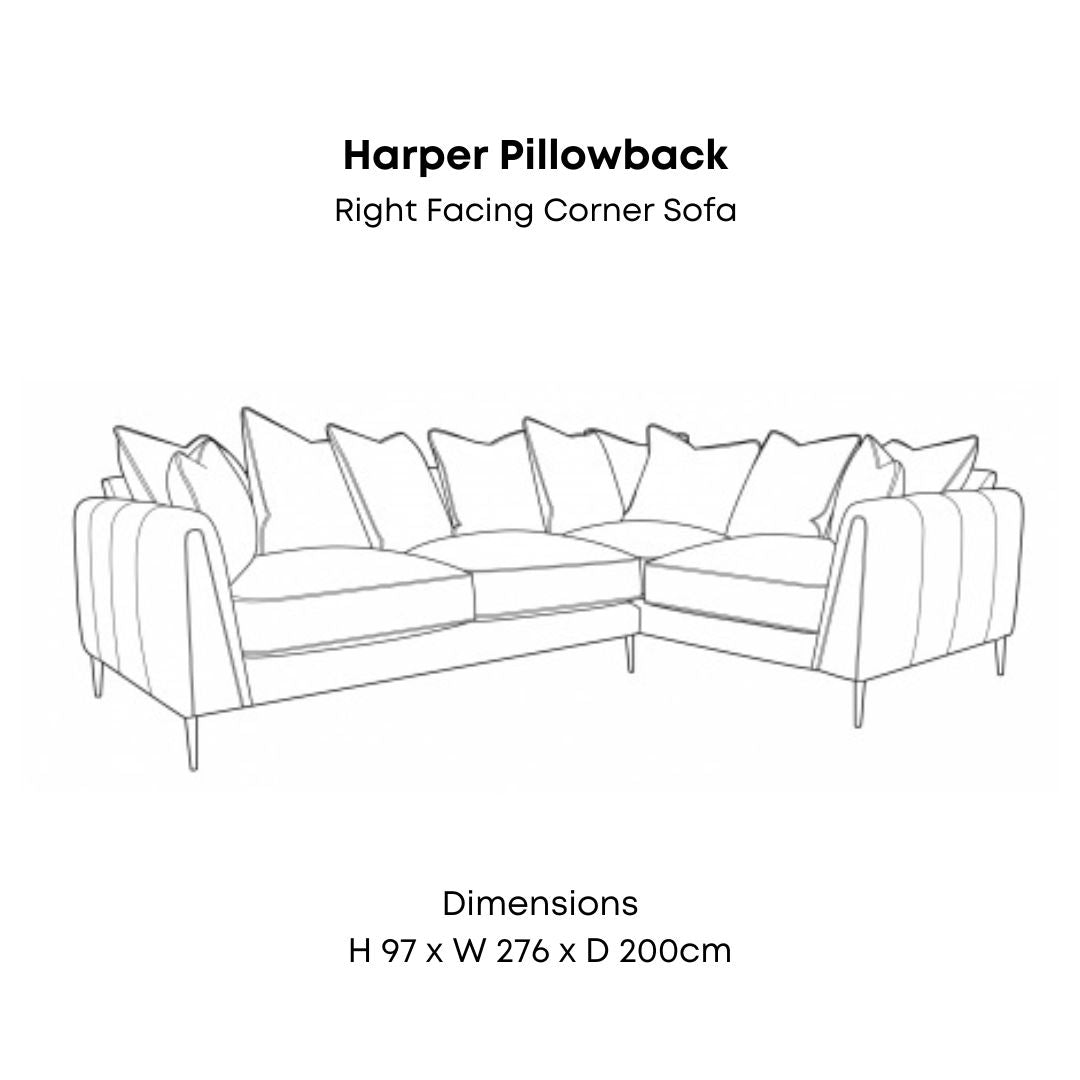 Harper Pillowback Sofa Range Home Store Living