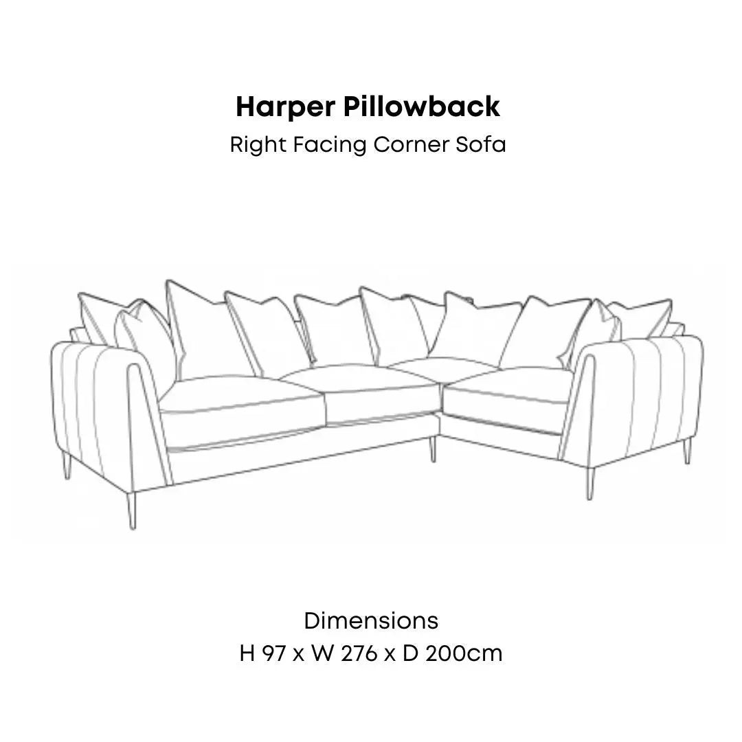 Harper Pillowback Sofa Range Home Store Living