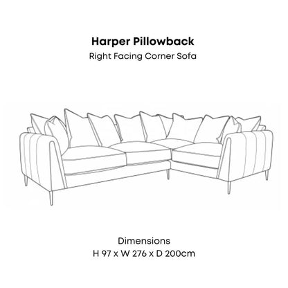 Harper Pillowback Sofa Range Home Store Living