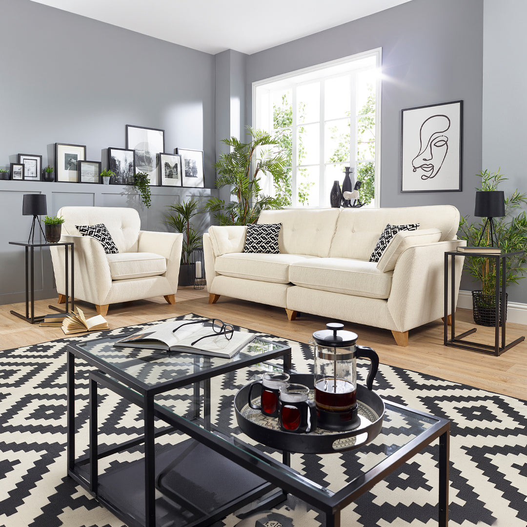 Jameson Mid-Century Sofa Range w/ Accents Lebus