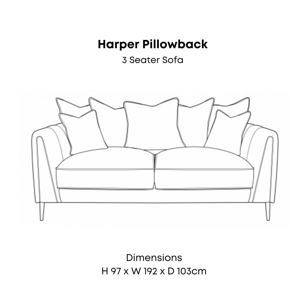 Harper Pillowback Sofa Range Home Store Living