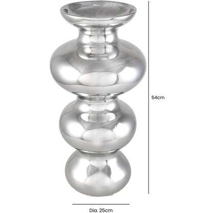 Value Large Ceramic Silver Vase Home Store Living