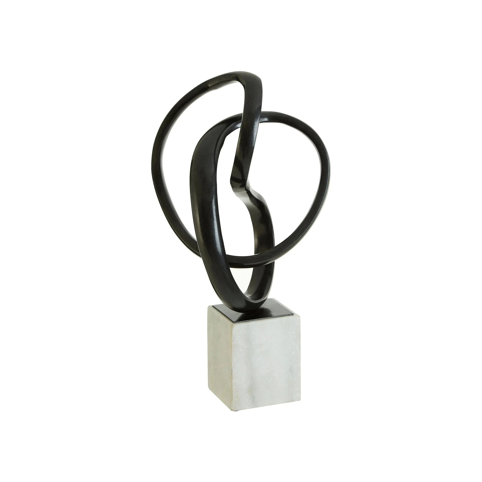 Milan Black Nickel Finish Knot Sculpture - Home Store Living