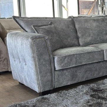 Sienna Low Pile Velvet 2+3 Seater Sofa Set