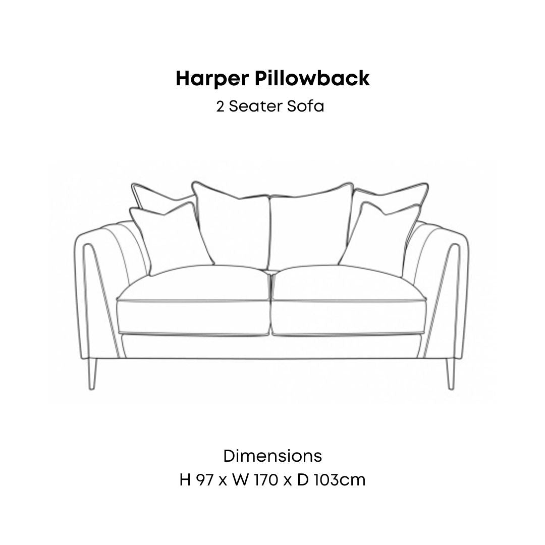 Harper Pillowback Sofa Range Home Store Living