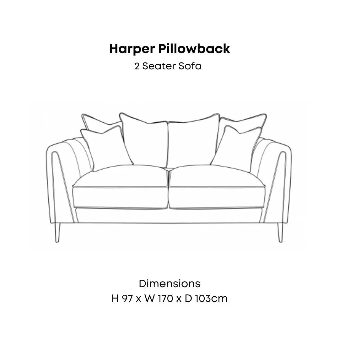 Harper Pillowback Sofa Range Home Store Living