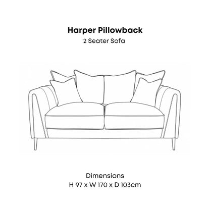 Harper Pillowback Sofa Range Home Store Living